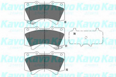 KAVO PARTS kbp9098 -  Комплект тормозных колодок, дисковый тормоз